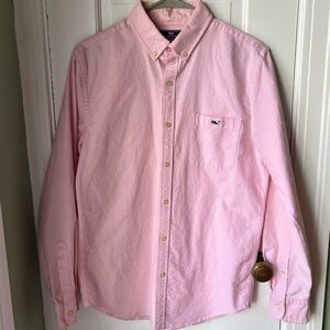 Vineyard Vines Men’s Classic Oxford Cloth Pink Casual Button-Down Shirt Size M